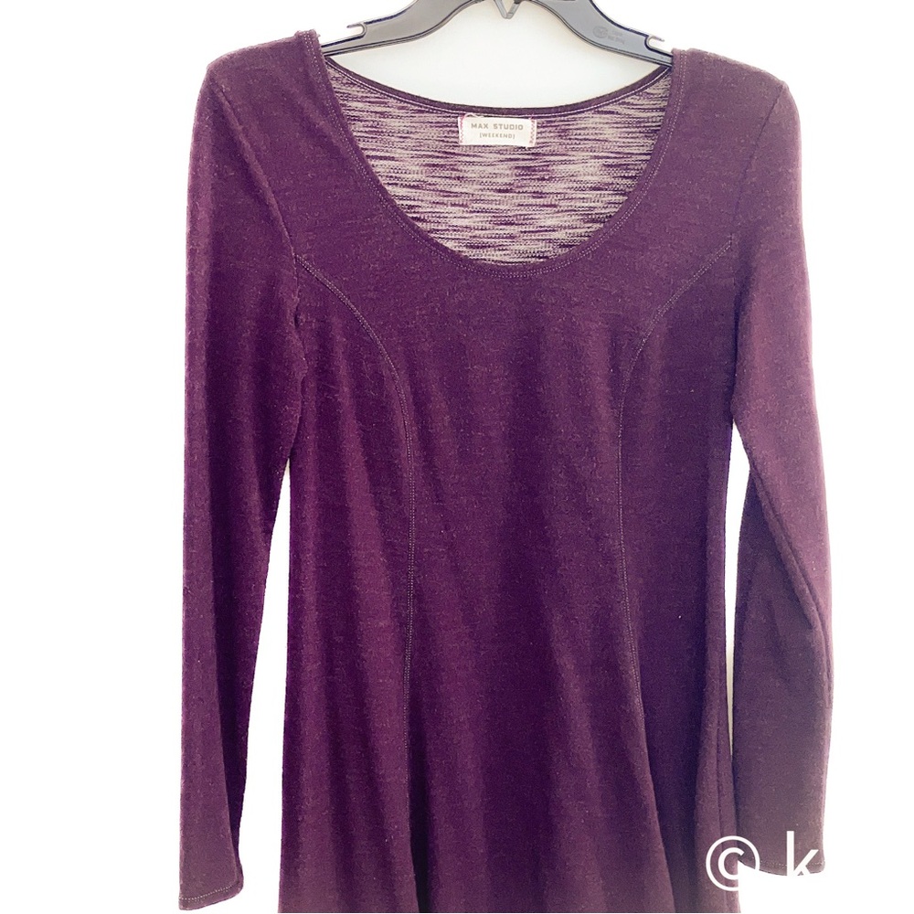 Burgundy/Purple Max Studio Weekend Dress - Picture 5 of 8